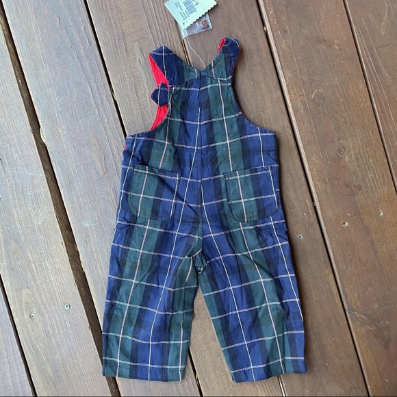 Kitestrings NWT Holiday/Christmas Plaid Overalls - Picture 2 of 2